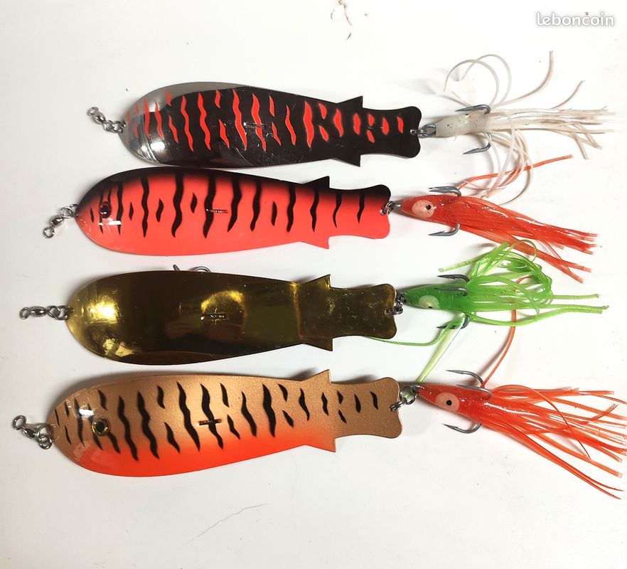 Lot De Leurres Et Cuillère Anciens Pour Pêche – Vintage
