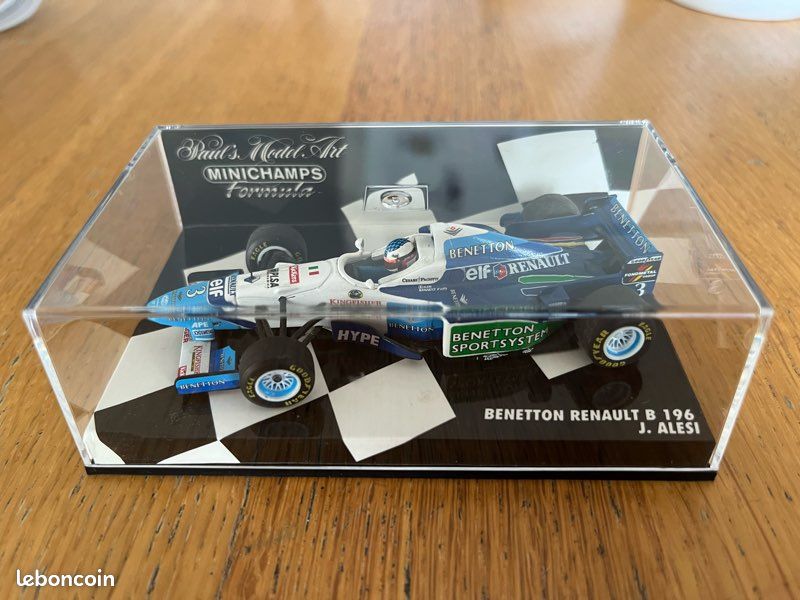 Figurine Jean Alesi Benetton Renault 1997 1/18 Par Minichamps – F1 Collection RARE