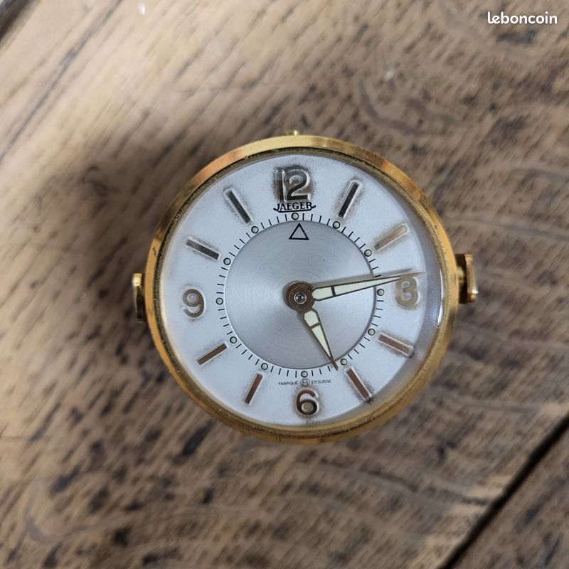 Réveil De Voyage LeCoultre Années 30 Boîte D'origine - Art Déco Mécanique