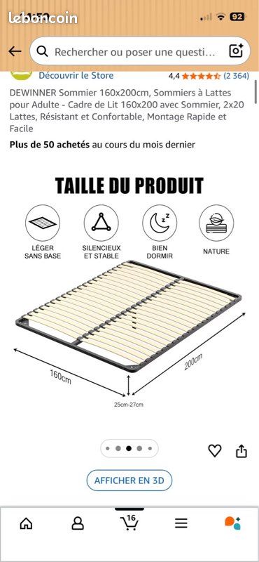 Sommier lit (image 1)