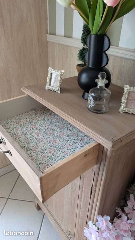 Meuble vintage type confiturier Relookée style campagne et cottage (image 3)