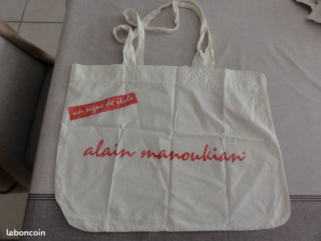 Vintage année 80 alain manoukian sac publicitaire avec anses