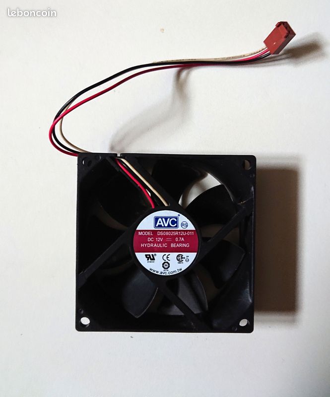 Ventilateur PC AVC DS08025R12U 011 DC12V (image 2)