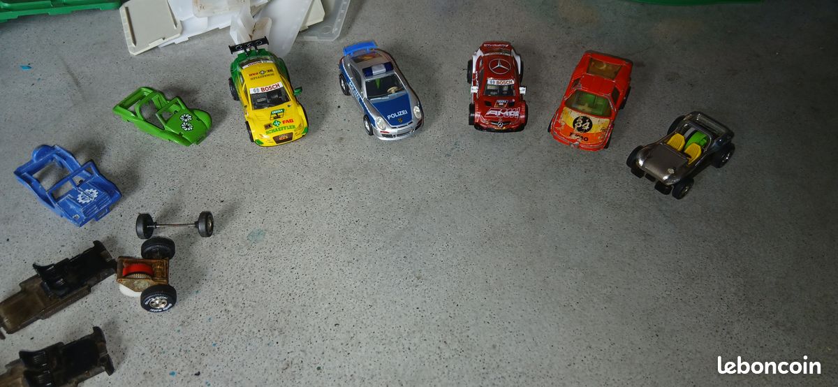 Lot Circuit Darda – 2 Véhicules Années 70 – Majorette – Bon état Loose
