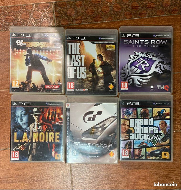 Lot De 6 Jeux PS3 Complets Français – Inclut Gran Turismo 5 | Bon état, Boîtiers Et Notices