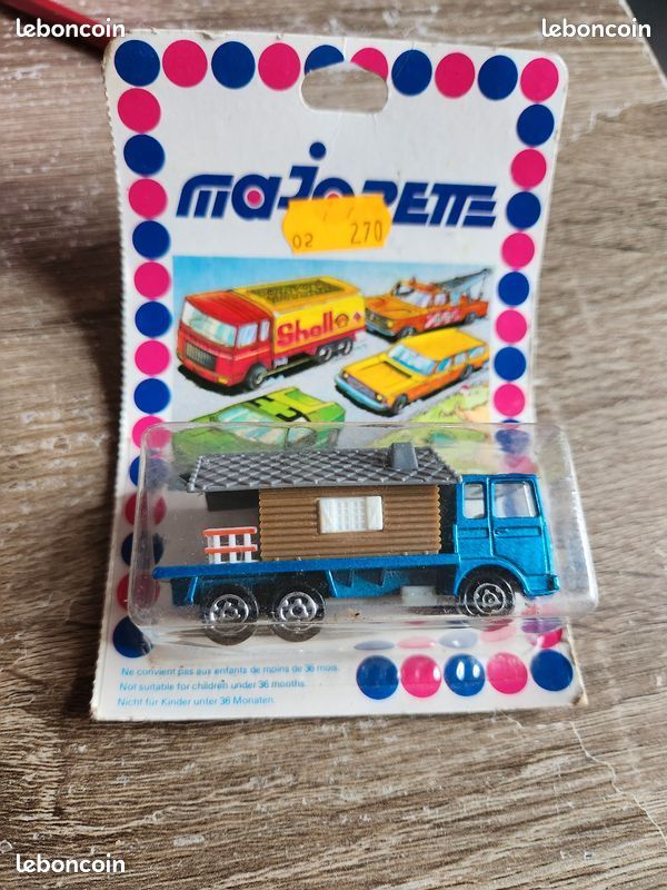 Majorette Saviem Chantier N°223 Rouge - Voiture Miniature Vintage Rare Avec Boîte