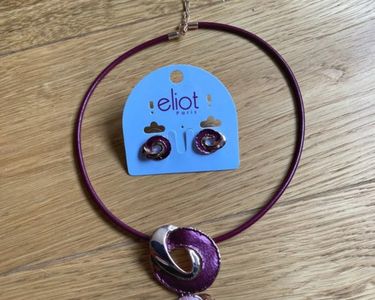 Parure Bijoux Ourson Multicolore En Fimo - Collier Et Boucles D'oreilles Neufs
