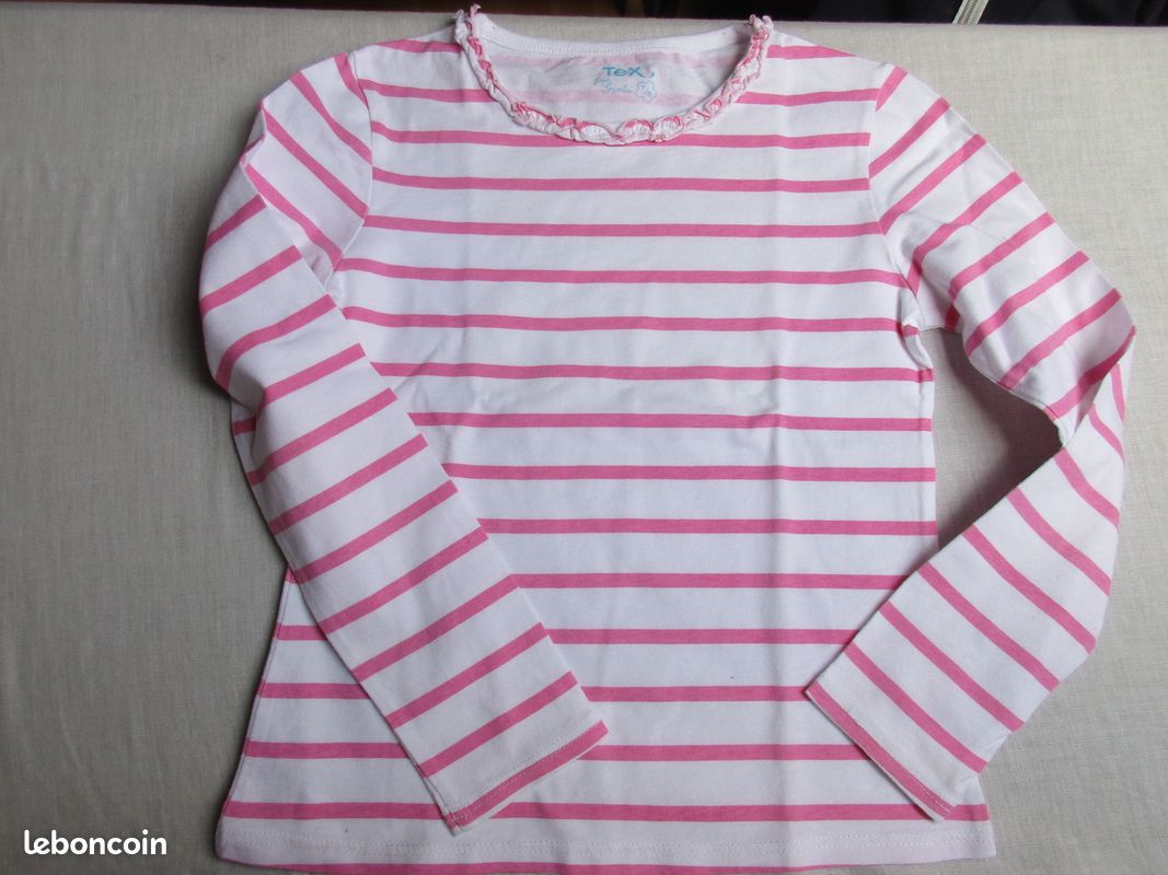 T-shirt rayé, 8 ans (image 1)