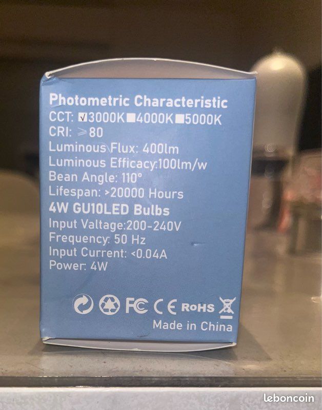 Ampoules LED GU10 4W (image 2)