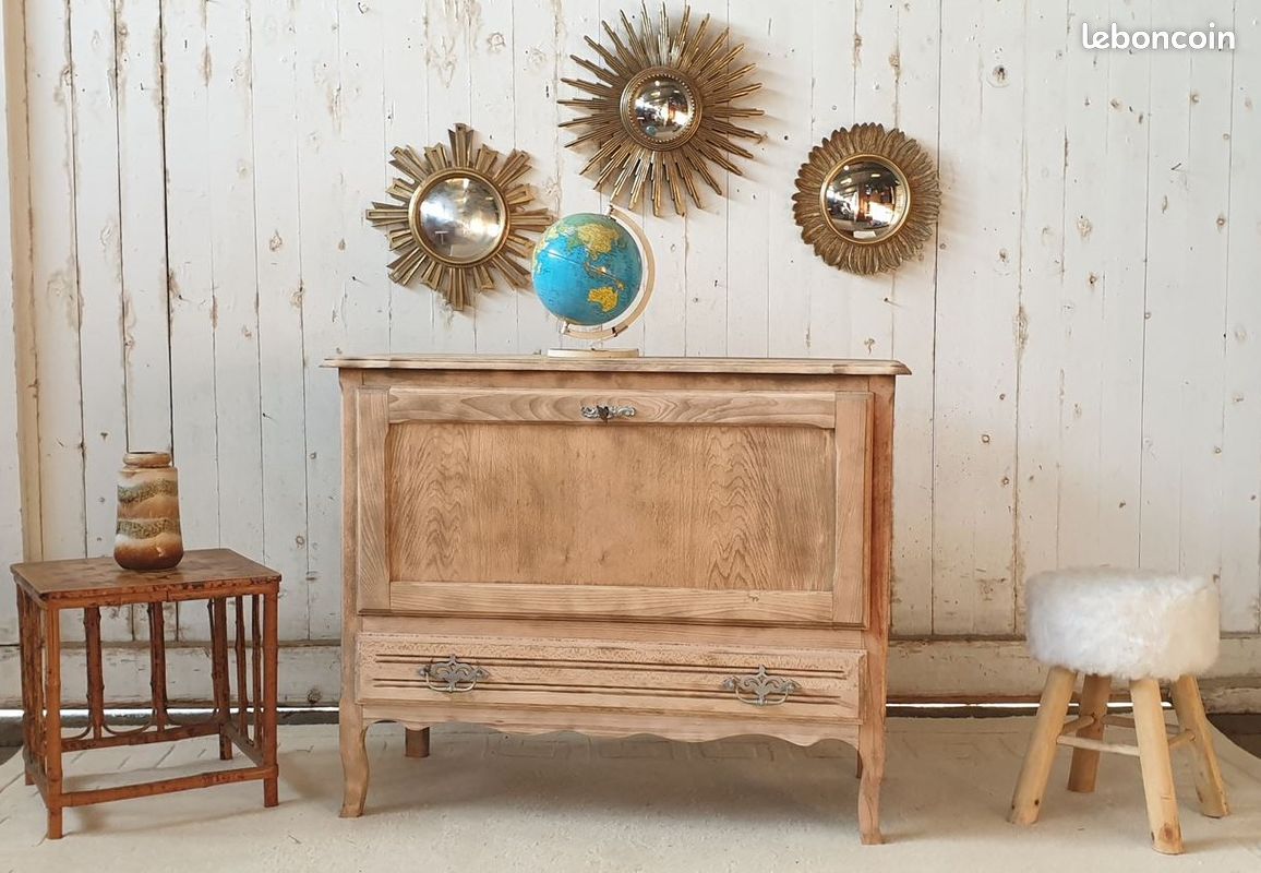 Commode rustique vintage rétro en bois (image 8)