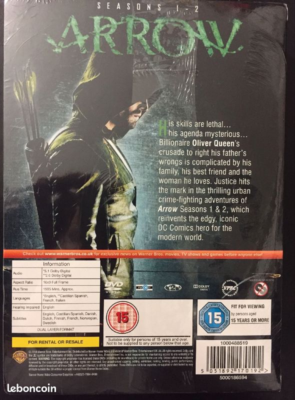 Coffret neuf DVD Arrow (image 2)