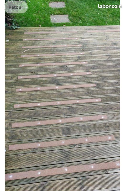 15 Bandes goudronnés antidérapantes terrasse lot complet ou à l’unité (image 6)