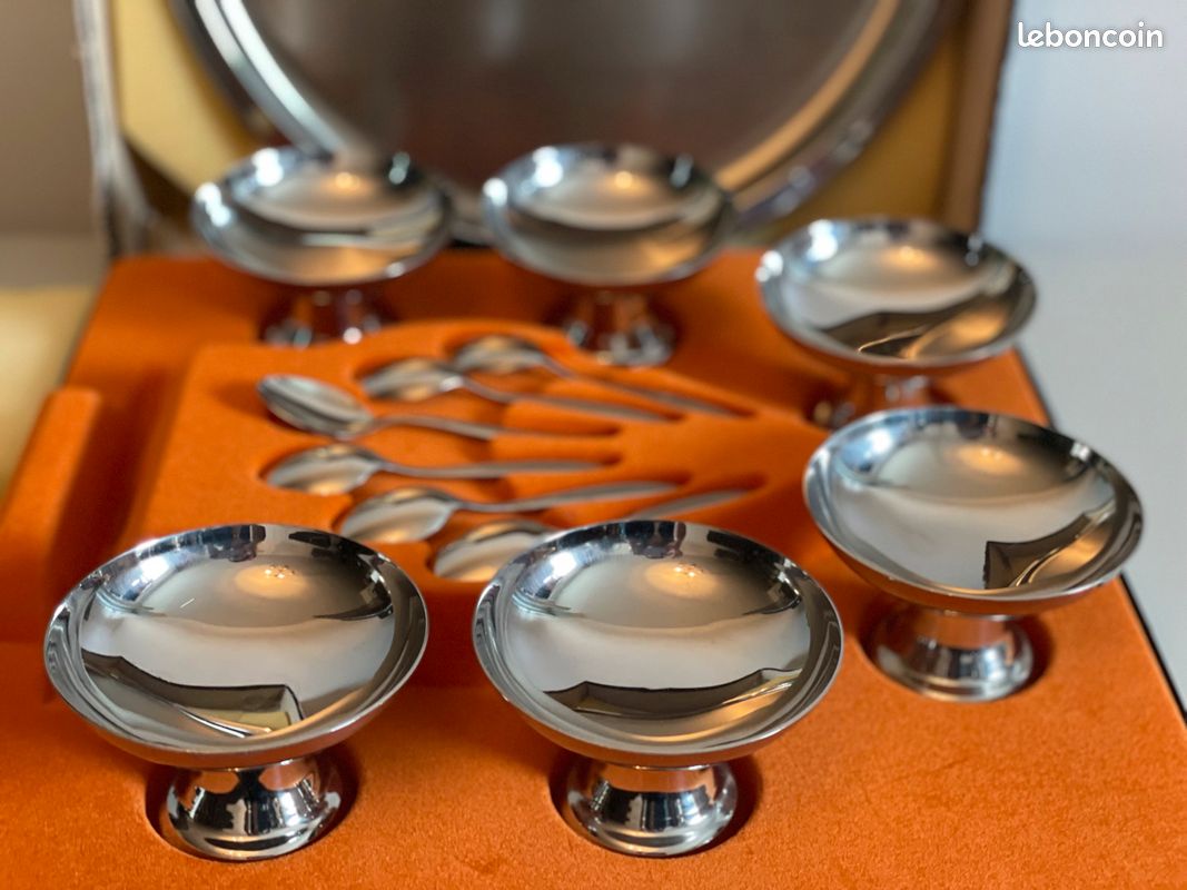 Coupes à Glace En Verre KADAX - Lot De 6, 300ml | Verres à Pied Élégants Pour Desserts, Glaces & Parfaits