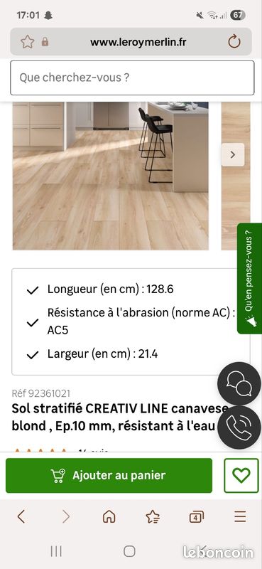 Paquet entamé parquet leroy merlin (image 1)