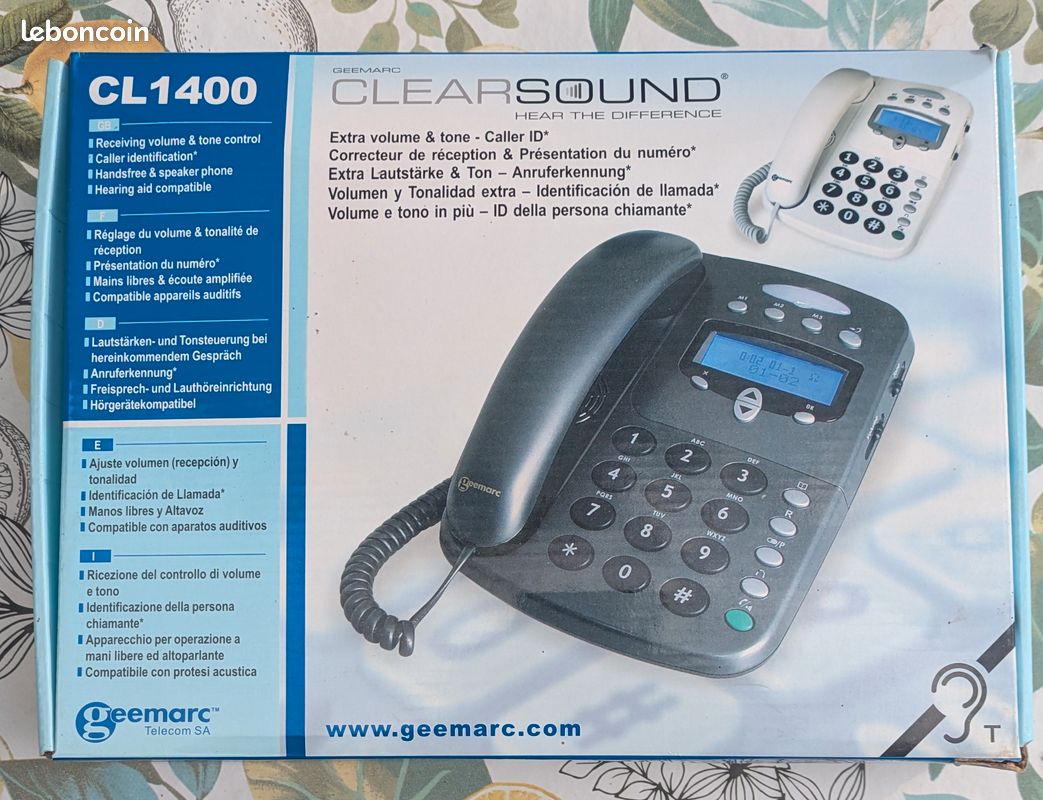 Téléphone fixe amplifié (image 3)