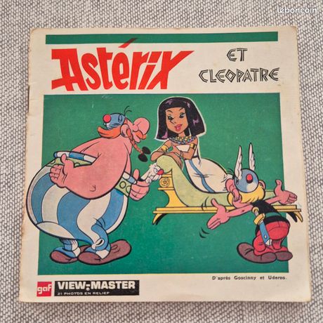 Pochette De 3 Vues View-Master 3D - Astérix Et Cléopâtre - GAF - Occasion
