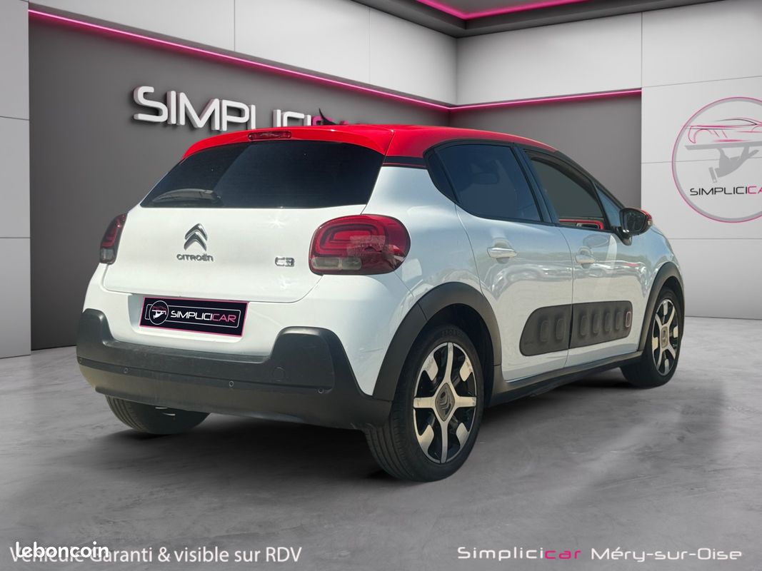 CITROEN C3 III 1.6 BLUE HDI 75 FEEL 75Ch Apple carplay Régulateur de vitesse Garantie 12 mois (image 3)