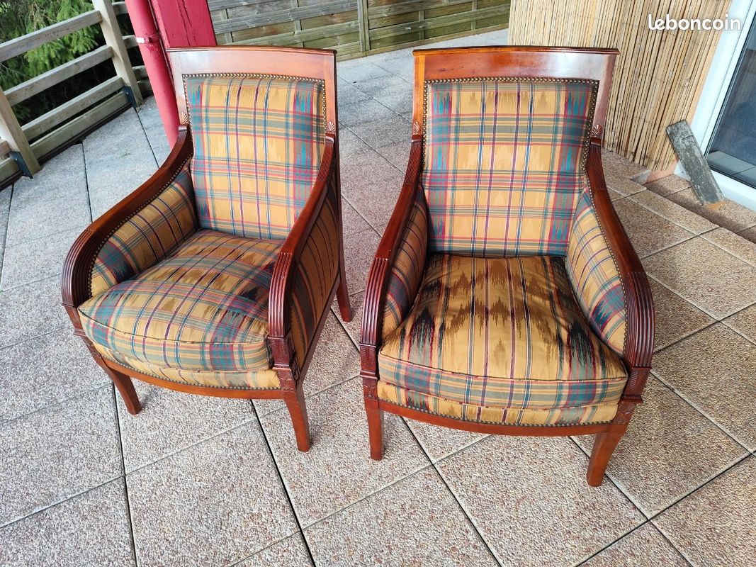 2 fauteuils style empire (image 1)