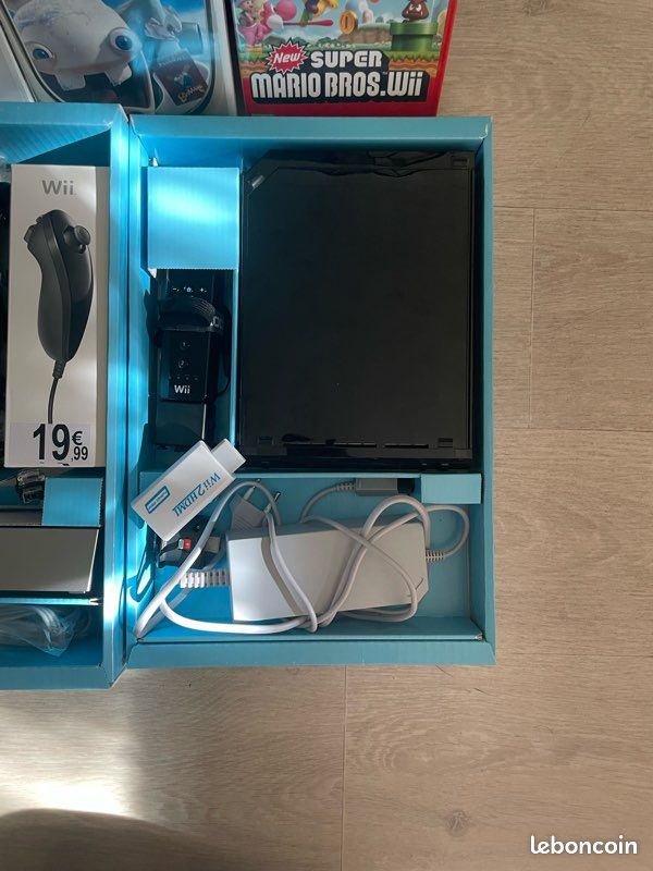 Console Wii Edition Black/Noire complete loose PAL officielle + 1 Jeux