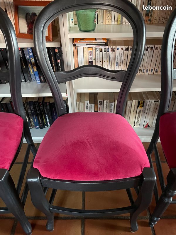 Vends chaises en bois et tissu (image 4)