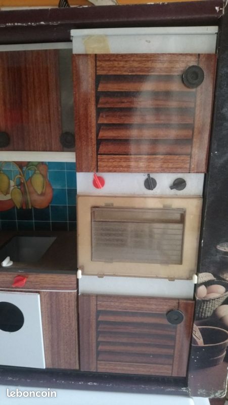 Jouet ancien machine à laver bleu Comme Maman