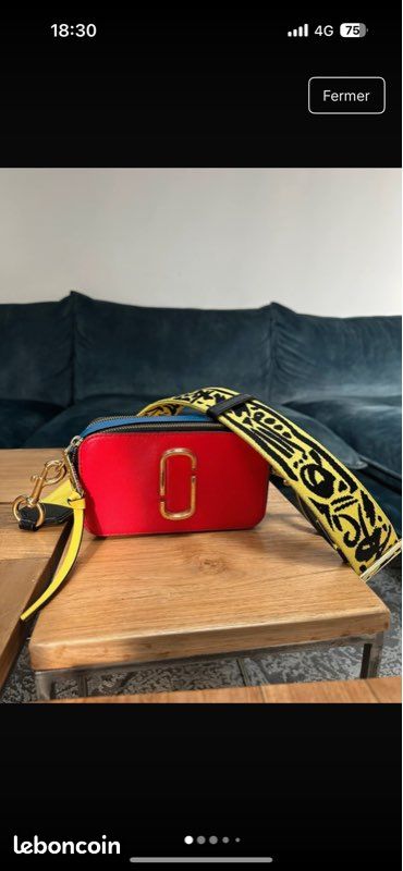 Sac Marc Jacobs bleu rouge noir jaune Accessoires Bagagerie