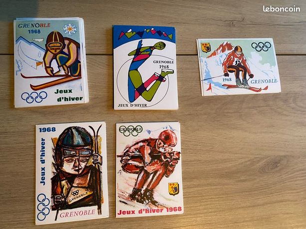 Rare Broche Insigne GRENOBLE 1968 X° Jeux Olympiques