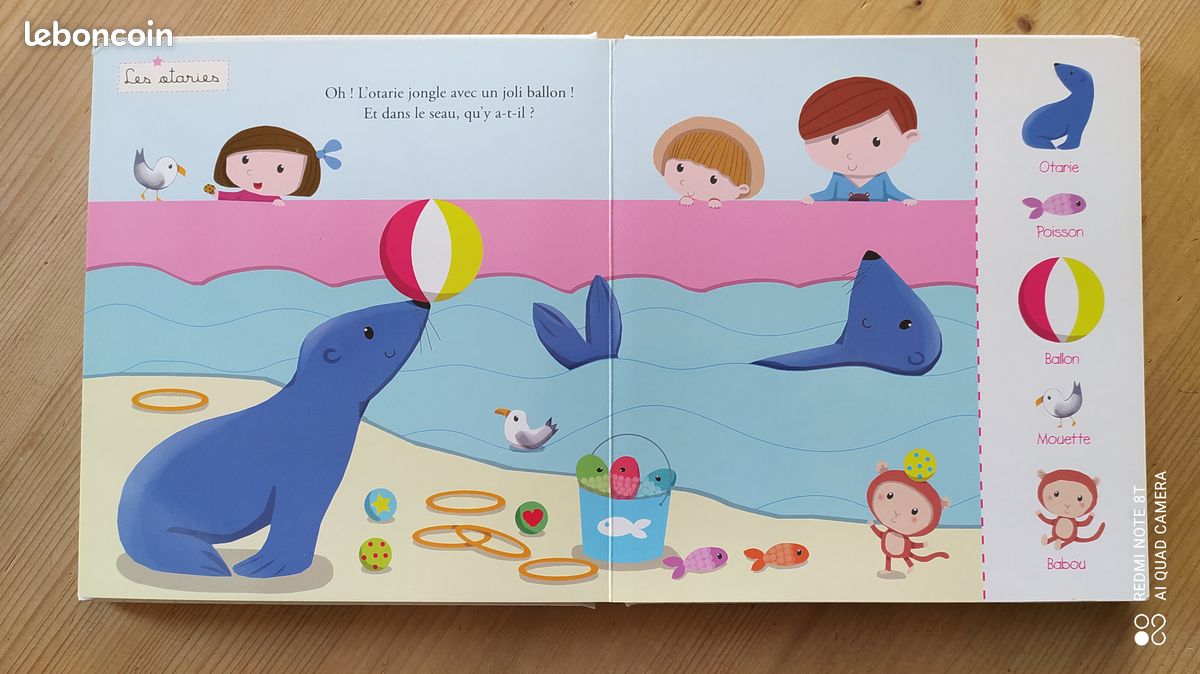 Livre "cherche et trouve pour les bébés, au zoo" éditions Fleurus (image 4)