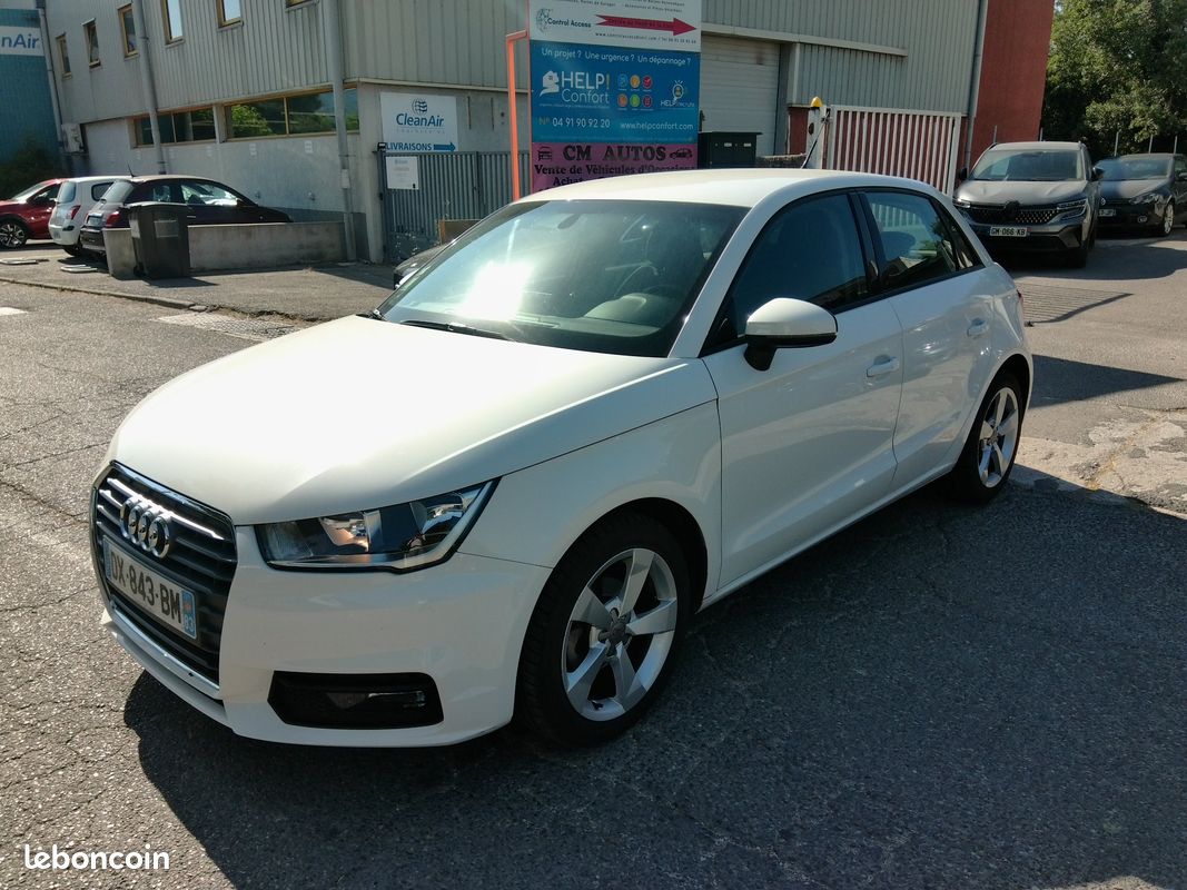 Audi A1 sportback 1.0 TSI 95 AMBITION S TRONIC 7 5P / 5 PLACES 11/15 64MKM 2°M / FRANCE CARPLAY/GPS/TEL/REGUL/JA16/CLIM/BVA+PALETTES/FACTURES ENTRETIEN (image 1)