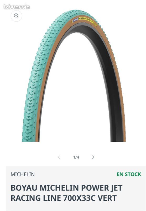 Boyau Tubular vélo Cyclo cross Michelin Jet 700 X 33 neuf - Équipements vélos