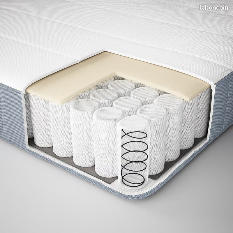 đïž Matelas IKEA VESTERĂY 2 places (140Ă200) + accessoires literie (image 5)