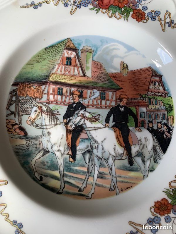 Ancienne assiette Sarreguemines (image 4)