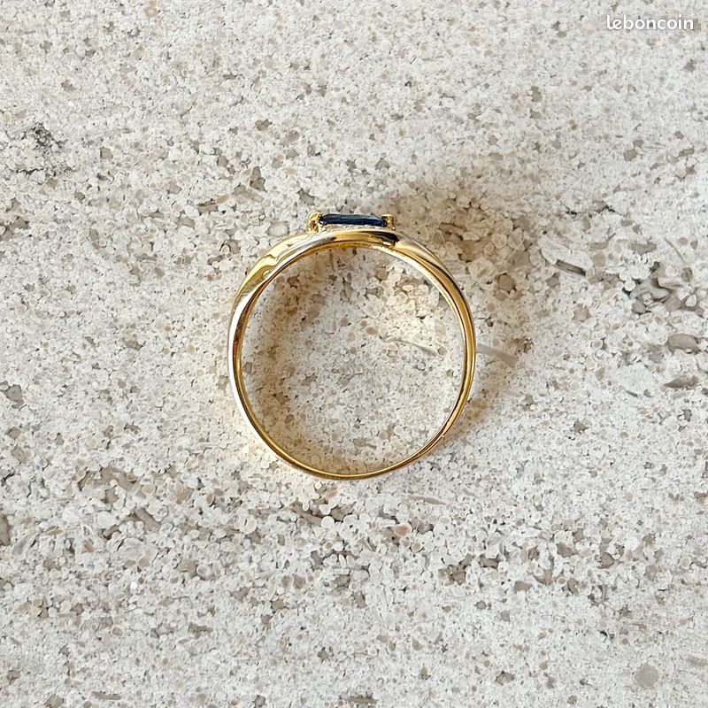 Bague Saphir - Or Jaune 750 (image 5)