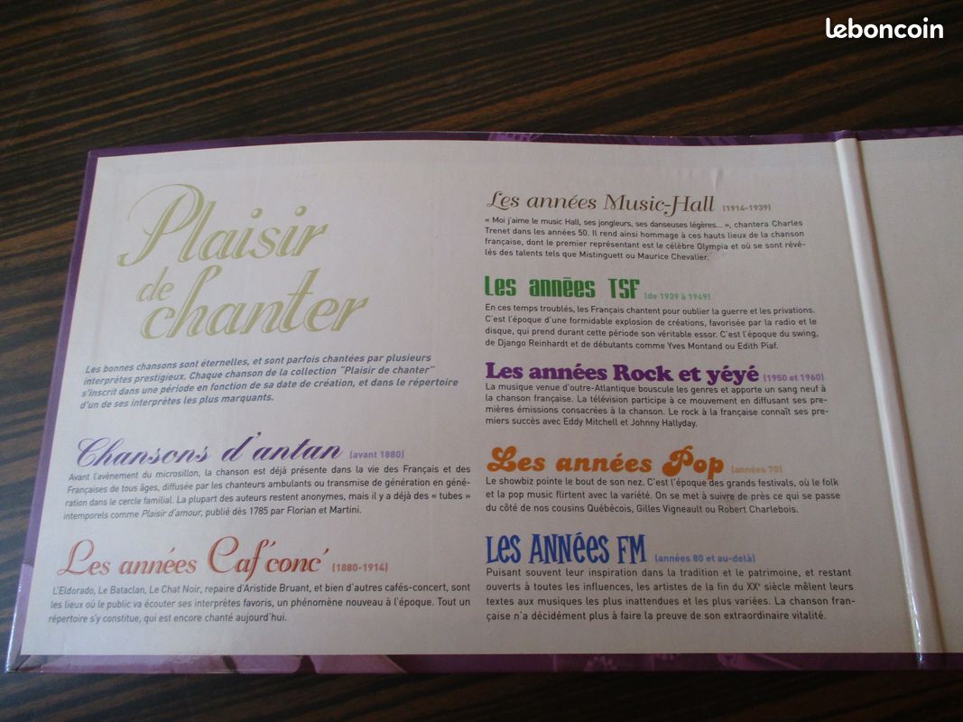Classeur plaisir de chanter - Editions Atlas - paroles de chansons et accords de guitare ou autre instrument (image 3)
