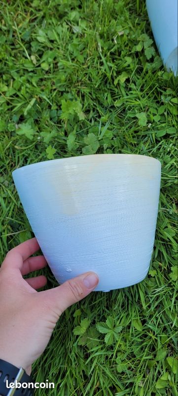 Cache pot blanc et rose (image 14)
