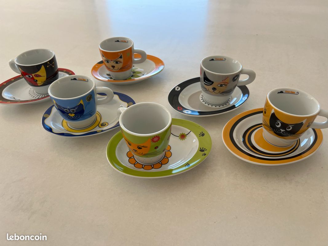 Coffret tasses à café chats (image 2)