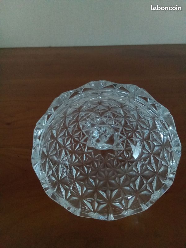 Bonbonnière ou sucrier en verre transparent, en forme d'ananas (image 6)