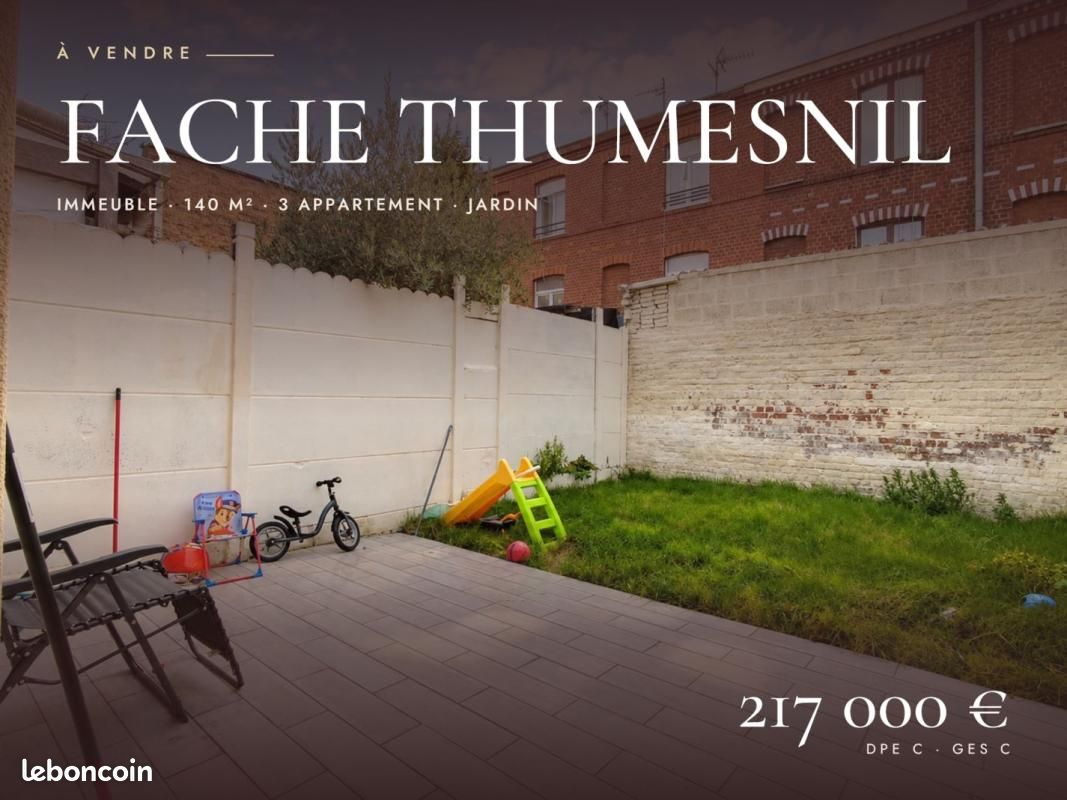 Immeuble 140 m² · à Faches-Thumesnil · 140 m² · 219 000 €