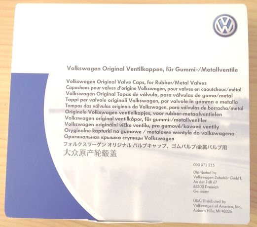 Bouchons de valves Volkswagen en laiton nickelé, les 4 000071215