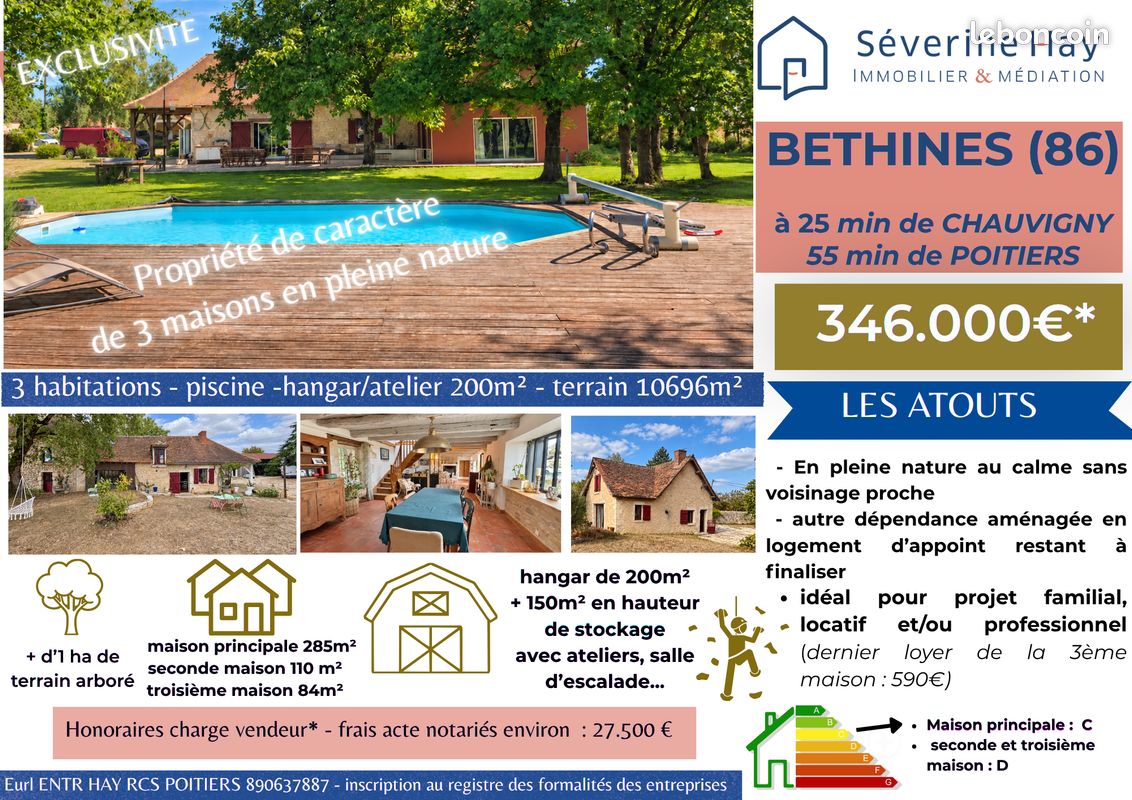 Maison 5 pièces 200 m² · à Béthines · 200 m² · 346 000 €