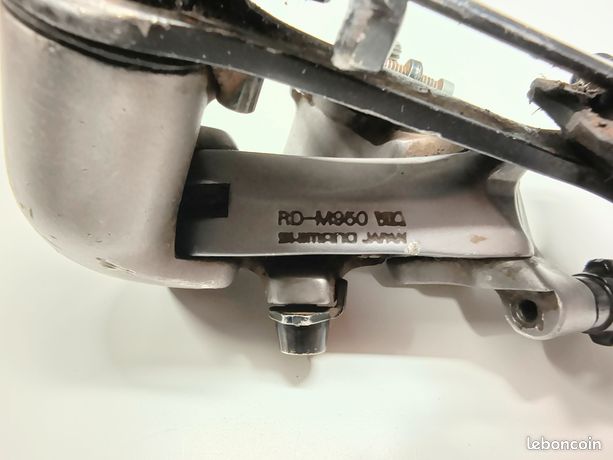 Dérailleur Arrière Shimano XTR RD-M950 - 9 Vitesses - Pour VTT - Gris - Occasion Rétro