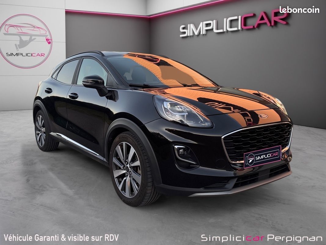 FORD PUMA 155 ch mHEV SS BVM6 Titanium CarPlay Enceinte BO Radar de recul Garantie 12 Mois Europe (image 1)