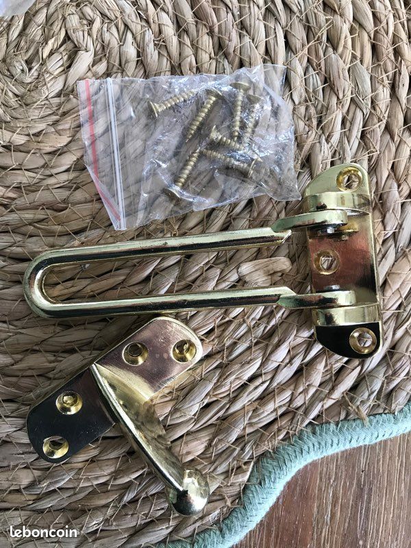 Entrebailleur De Porte Sécurisé, Vieux Bronze – Neuf Sous Emballage