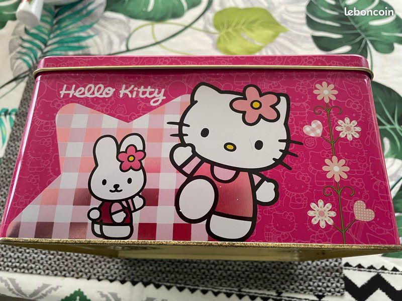 Boîte Métallique Hello Kitty Rétro 12x4x2,5 cm