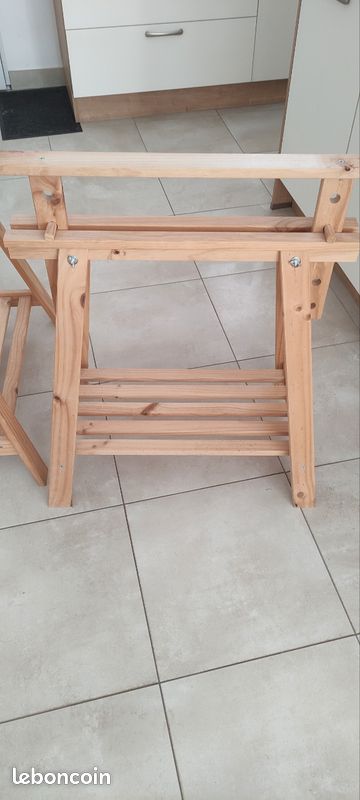 Ensemble tréteau + planche de bureau (image 2)