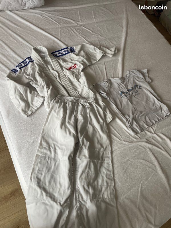 Tenu de judo AM3F ensemble mixe fille ou garçon taille 130 (image 1)