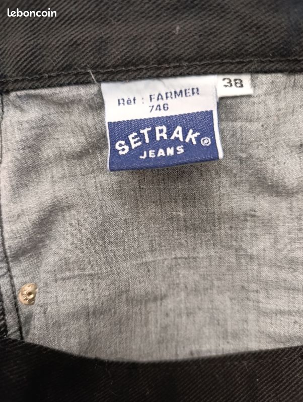 Jean Noir Délavé C'est Toi - Taille 11 - Coupe Skinny - Occasion Très Bon état