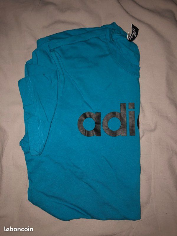 T shirt adidas bleu ciel (image 5)