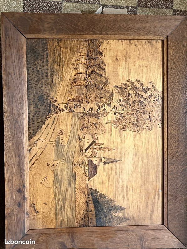 Gravure bois style marqueterie (image 5)