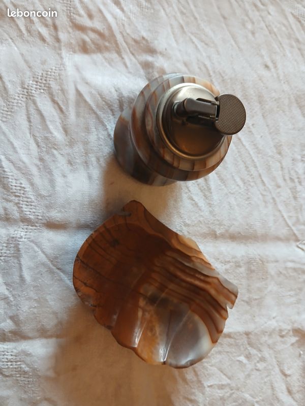 Briquet et cendrier onyx (image 3)